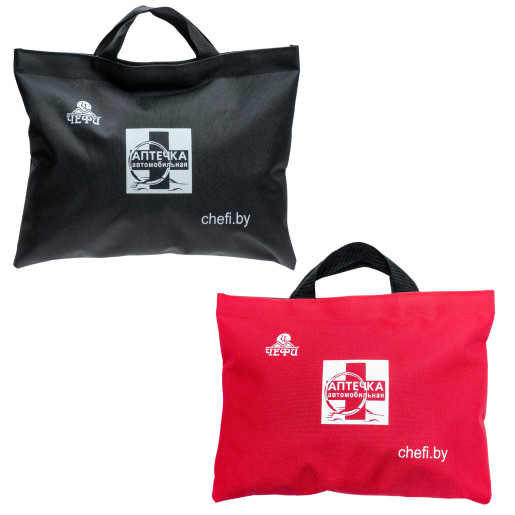 Аптечка первой помощи автомобильная в мягком футляре Красная